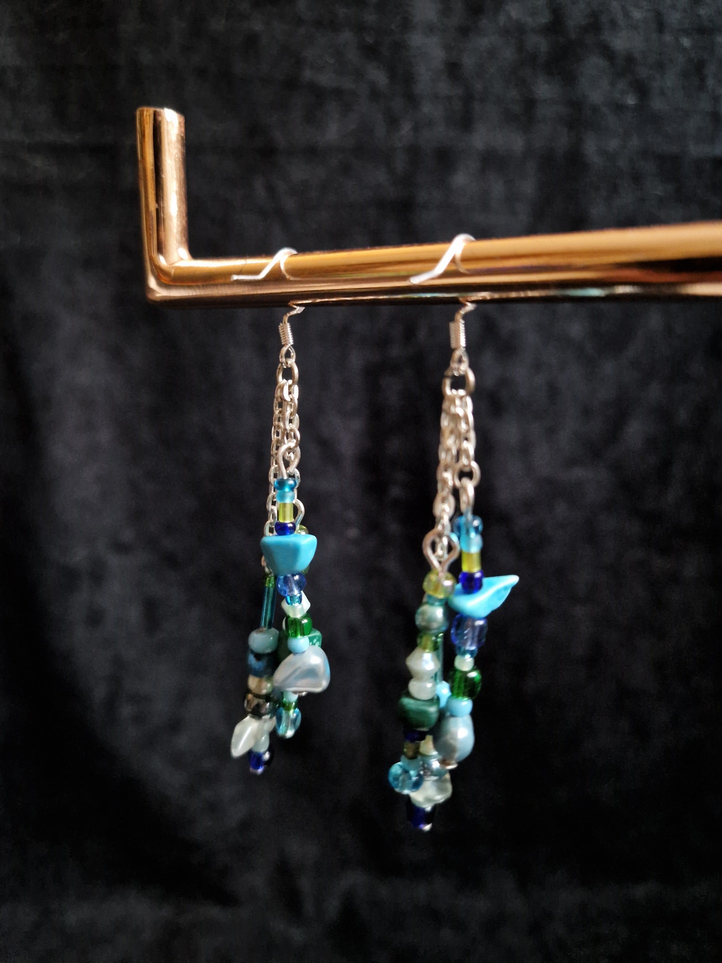 Turquoise Chain Earrings