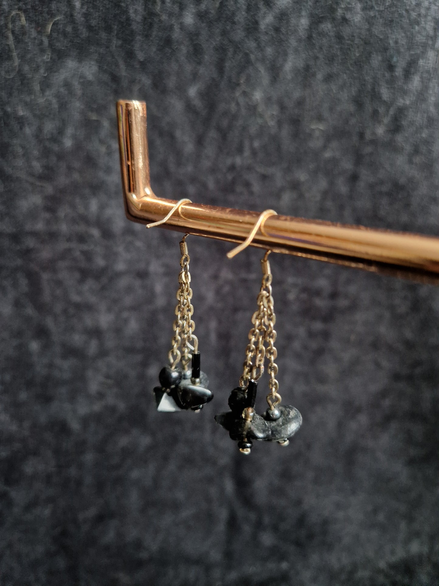 Black Chain Earrings