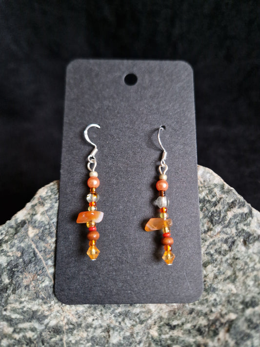 Orange Earrings
