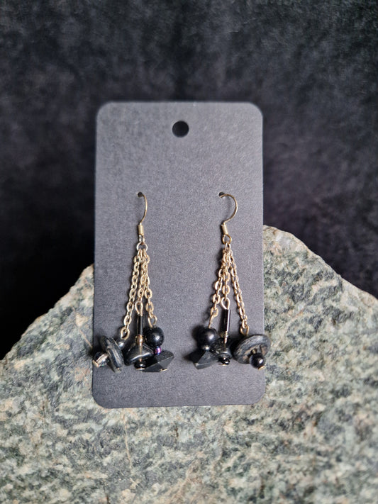Black Chain Earrings