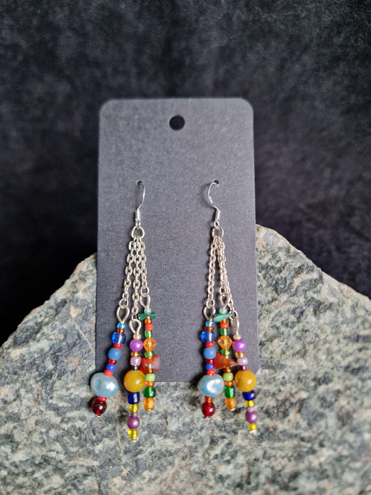 Multi Chain Earrings