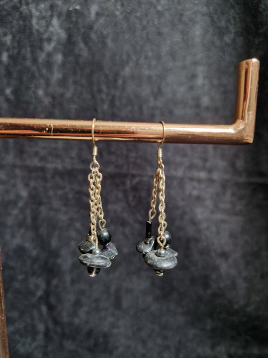 Black Chain Earrings
